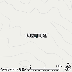 兵庫県養父市大屋町明延周辺の地図
