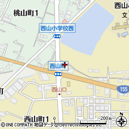 愛知県春日井市西山町1553周辺の地図
