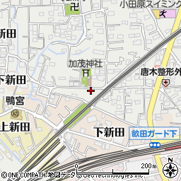 神奈川県小田原市鴨宮706周辺の地図