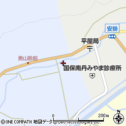 京都府南丹市美山町上平屋野古7周辺の地図