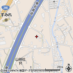 静岡県御殿場市竈1245周辺の地図