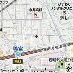 神奈川県小田原市鴨宮151周辺の地図