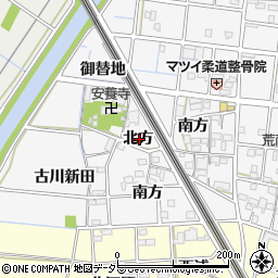 愛知県一宮市萩原町串作北方周辺の地図