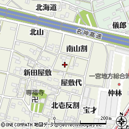 愛知県一宮市大和町氏永南山割周辺の地図