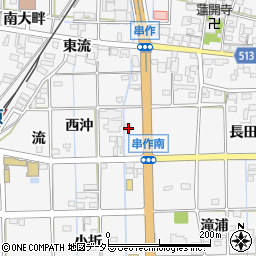 愛知県一宮市萩原町串作東沖15周辺の地図
