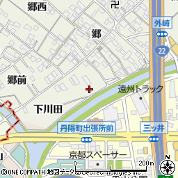 愛知県一宮市丹陽町外崎（下川田）周辺の地図