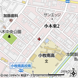 株式会社長田広告　小牧営業所周辺の地図