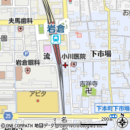愛知県岩倉市下本町流周辺の地図