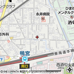 神奈川県小田原市鴨宮178周辺の地図