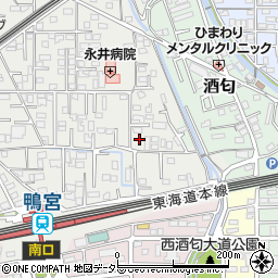 神奈川県小田原市鴨宮186周辺の地図