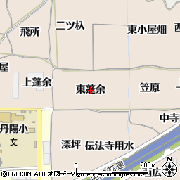 愛知県一宮市丹陽町三ツ井（東蓬余）周辺の地図