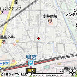 神奈川県小田原市鴨宮176-3周辺の地図