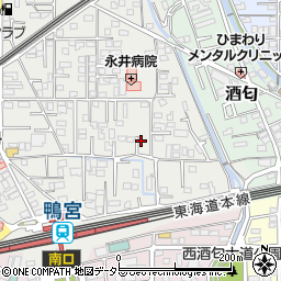 神奈川県小田原市鴨宮185周辺の地図