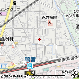 神奈川県小田原市鴨宮176周辺の地図