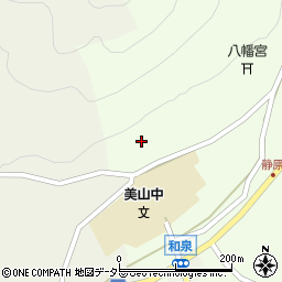 京都府南丹市美山町静原澤田周辺の地図