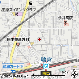 神奈川県小田原市鴨宮169周辺の地図