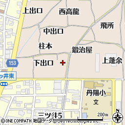 愛知県一宮市丹陽町三ツ井茂八杁周辺の地図