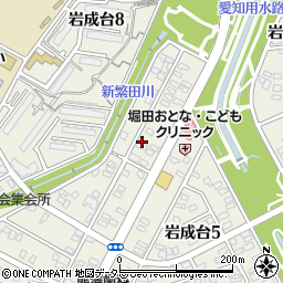 愛知県春日井市岩成台周辺の地図