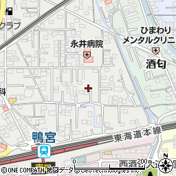 神奈川県小田原市鴨宮182周辺の地図