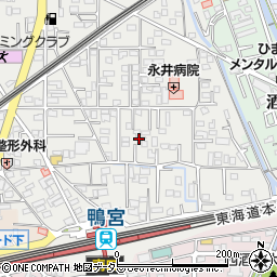 神奈川県小田原市鴨宮176-6周辺の地図