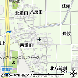 愛知県一宮市大和町北高井長牧1187周辺の地図