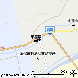 京都府南丹市美山町安掛中周辺の地図