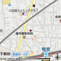 神奈川県小田原市鴨宮167周辺の地図