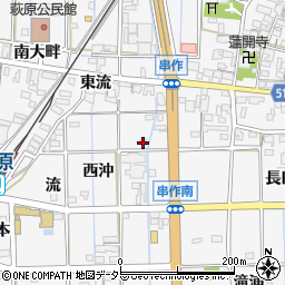 愛知県一宮市萩原町串作東沖10-2周辺の地図
