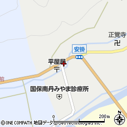 京都府南丹市美山町安掛中野周辺の地図