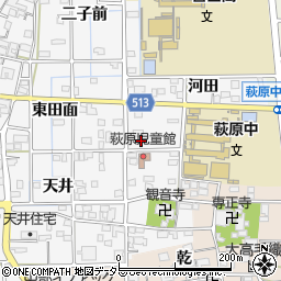 愛知県一宮市萩原町串作河室浦15-1周辺の地図