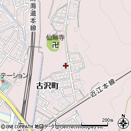 滋賀県彦根市古沢町1216-1周辺の地図