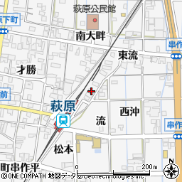 愛知県一宮市萩原町串作流5周辺の地図