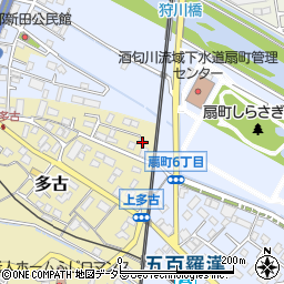 神奈川県小田原市多古405-2周辺の地図