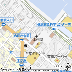 神奈川県出先機関　横須賀合同庁舎周辺の地図