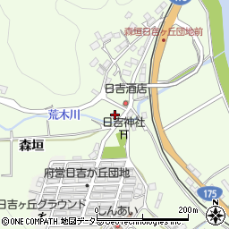 京都府福知山市森垣287周辺の地図