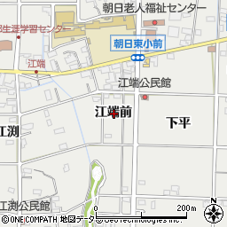 愛知県一宮市明地江端前周辺の地図