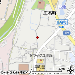 愛知県春日井市庄名町周辺の地図