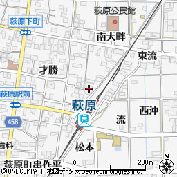 愛知県一宮市萩原町串作流1154周辺の地図