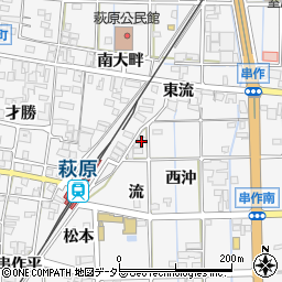 愛知県一宮市萩原町串作流2周辺の地図