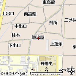 愛知県一宮市丹陽町三ツ井鍛治屋周辺の地図