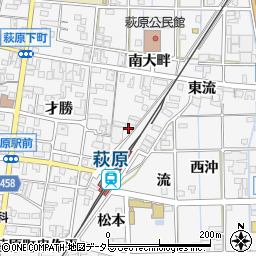 愛知県一宮市萩原町串作流1158周辺の地図