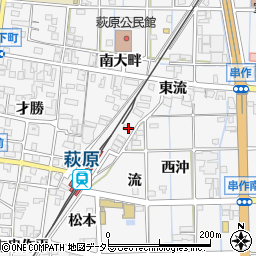 愛知県一宮市萩原町串作流1160周辺の地図