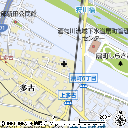 神奈川県小田原市多古407-11周辺の地図