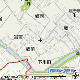 愛知県一宮市丹陽町外崎郷前周辺の地図