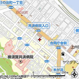ダイアパレス横須賀中央周辺の地図