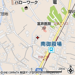 静岡県御殿場市竈1105周辺の地図