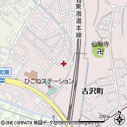 滋賀県彦根市古沢町710-10周辺の地図