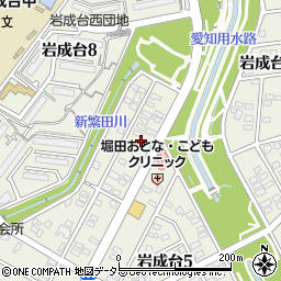 愛知県春日井市岩成台4丁目5周辺の地図