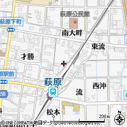 愛知県一宮市萩原町串作流1151周辺の地図