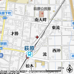 愛知県一宮市萩原町串作流1151-4周辺の地図